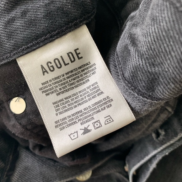 AGOLDE Ren High Waist Crop Wide Leg Jeans - Picture 6 of 13